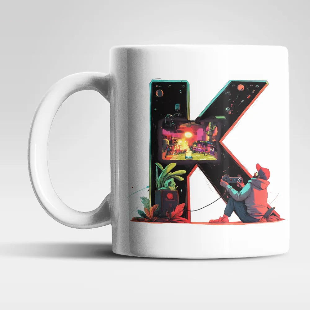 Name A bis Z Gamer Spieler Zocker Kaffeetasse Teetasse Tasse Geschenkidee - WS-Trend.de