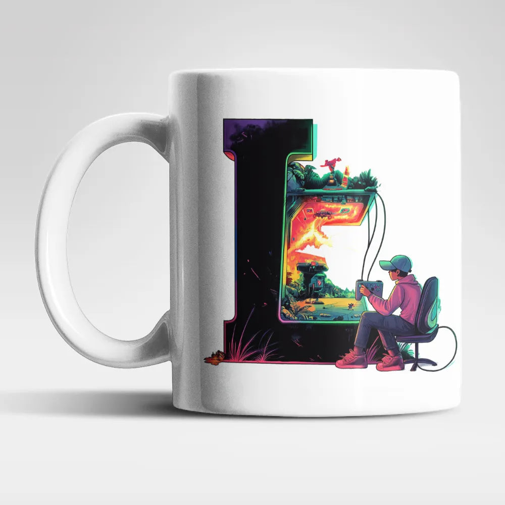 Name A bis Z Gamer Spieler Zocker Kaffeetasse Teetasse Tasse Geschenkidee - WS-Trend.de