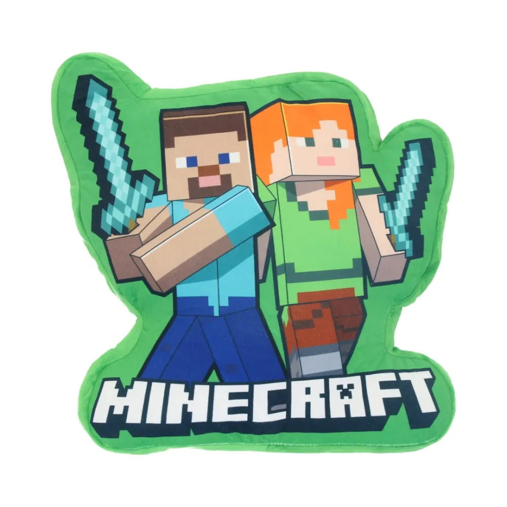 Gamer Minecraft Steve Alex Creeper 3D Kissen Dekokissen 40x40 cm - WS-Trend.de