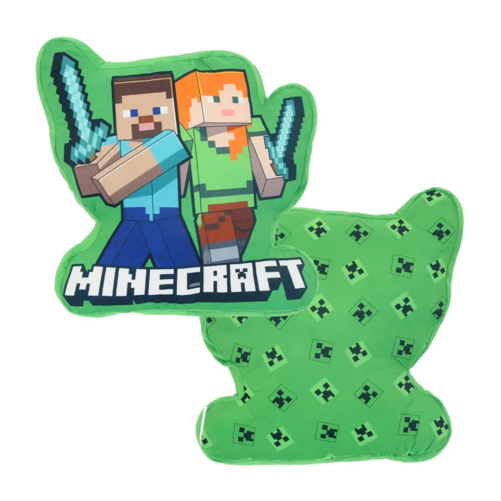 Gamer Minecraft Steve Alex Creeper 3D Kissen Dekokissen 40x40 cm - WS-Trend.de