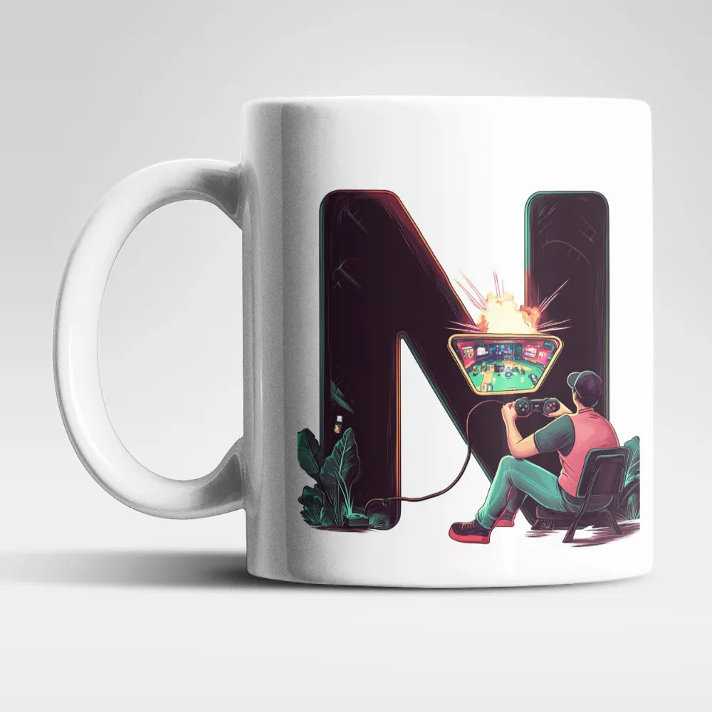 Name A bis Z Gamer Spieler Zocker Kaffeetasse Teetasse Tasse Geschenkidee - WS-Trend.de