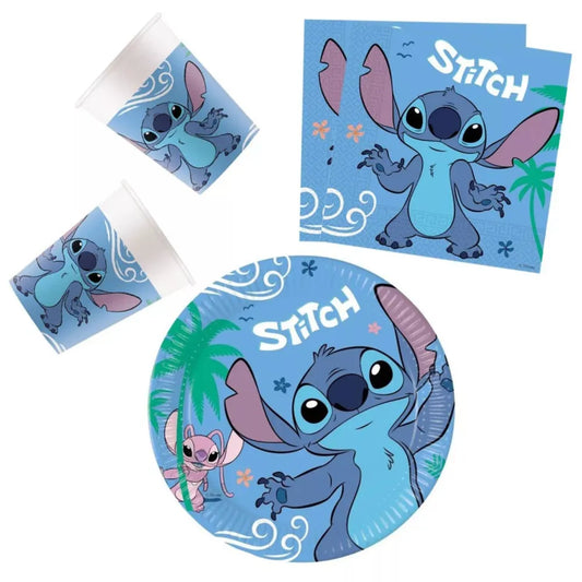 Disney Stitch Kinder Geburtstag Deko Set 36tlg.Geschirr Partyset - WS-Trend.de