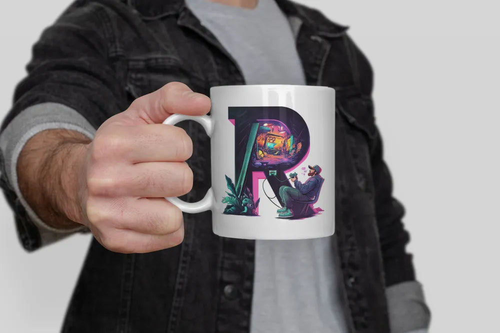 Name A bis Z Gamer Spieler Zocker Kaffeetasse Teetasse Tasse Geschenkidee - WS-Trend.de