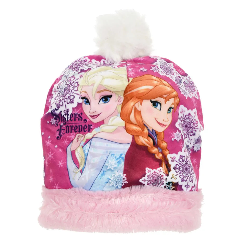 Disney Die Eiskönigin Elsa Anna Kinder Herbst Wintermütze Bommelmütze - WS-Trend.de