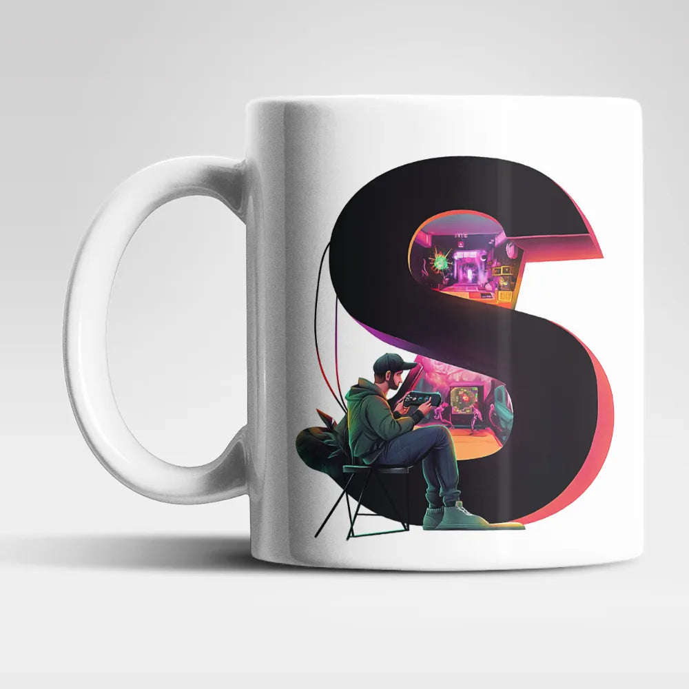 Name A bis Z Gamer Spieler Zocker Kaffeetasse Teetasse Tasse Geschenkidee - WS-Trend.de