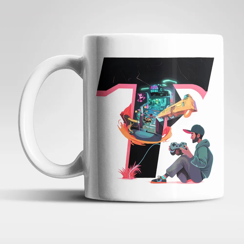 Name A bis Z Gamer Spieler Zocker Kaffeetasse Teetasse Tasse Geschenkidee - WS-Trend.de