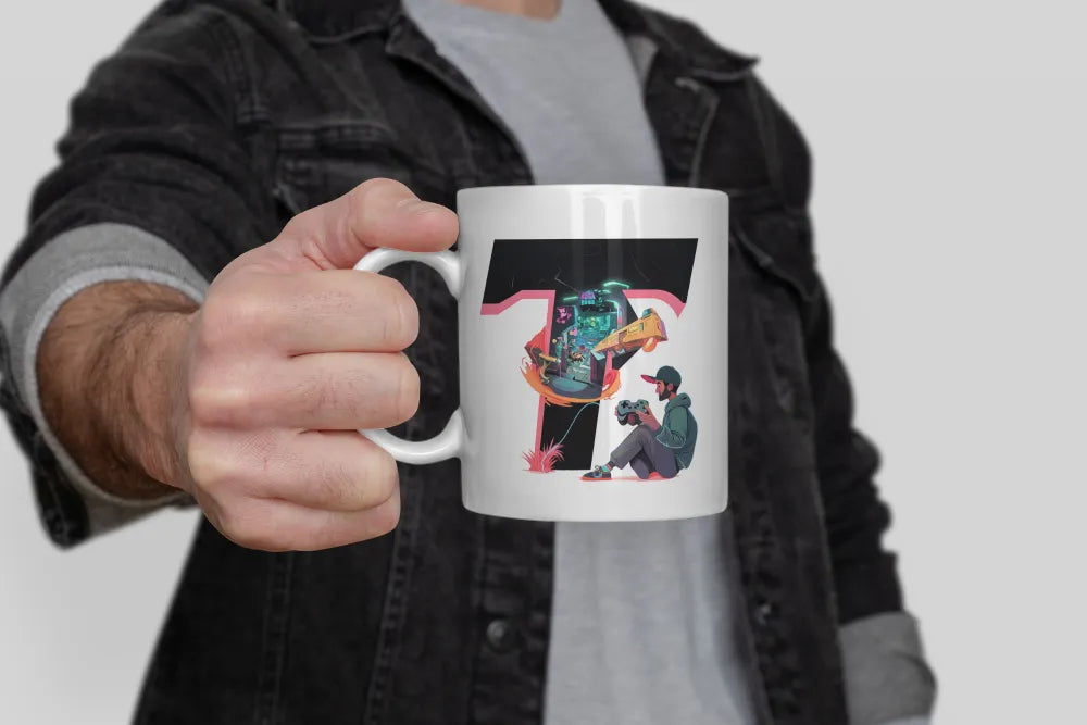 Name A bis Z Gamer Spieler Zocker Kaffeetasse Teetasse Tasse Geschenkidee - WS-Trend.de