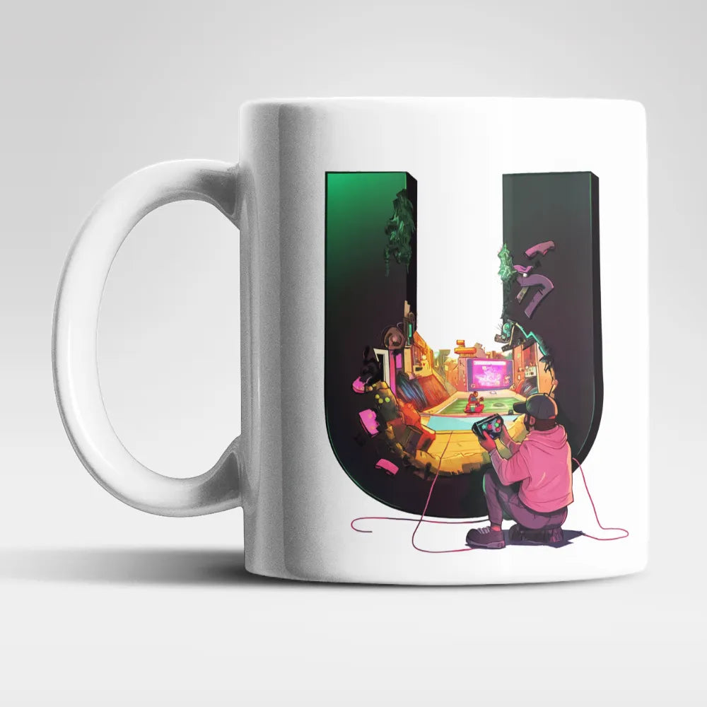 Name A bis Z Gamer Spieler Zocker Kaffeetasse Teetasse Tasse Geschenkidee - WS-Trend.de