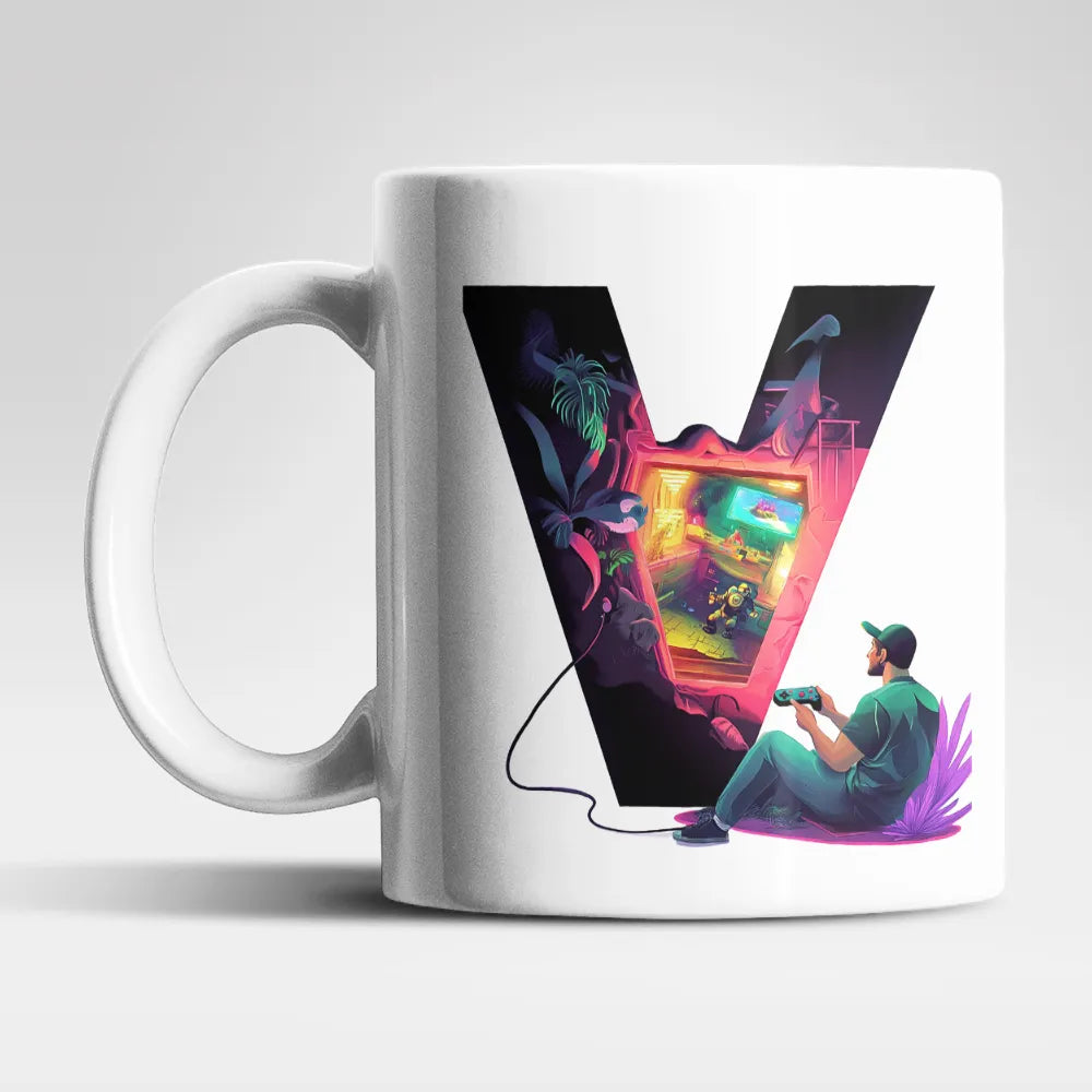 Name A bis Z Gamer Spieler Zocker Kaffeetasse Teetasse Tasse Geschenkidee - WS-Trend.de