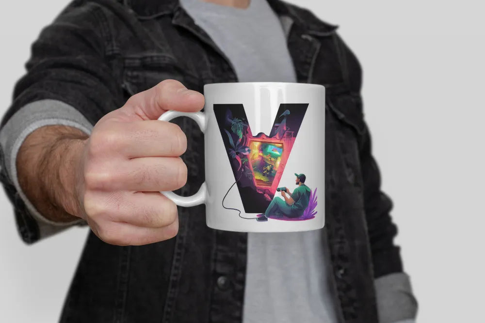 Name A bis Z Gamer Spieler Zocker Kaffeetasse Teetasse Tasse Geschenkidee - WS-Trend.de