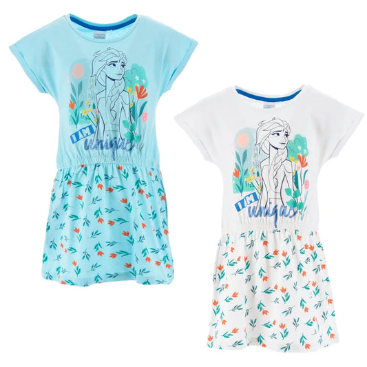 Disney Die Eiskönigin Elsa Kinder Kleid Sommerkleid - WS-Trend.de 98-128 100% Baumwolle