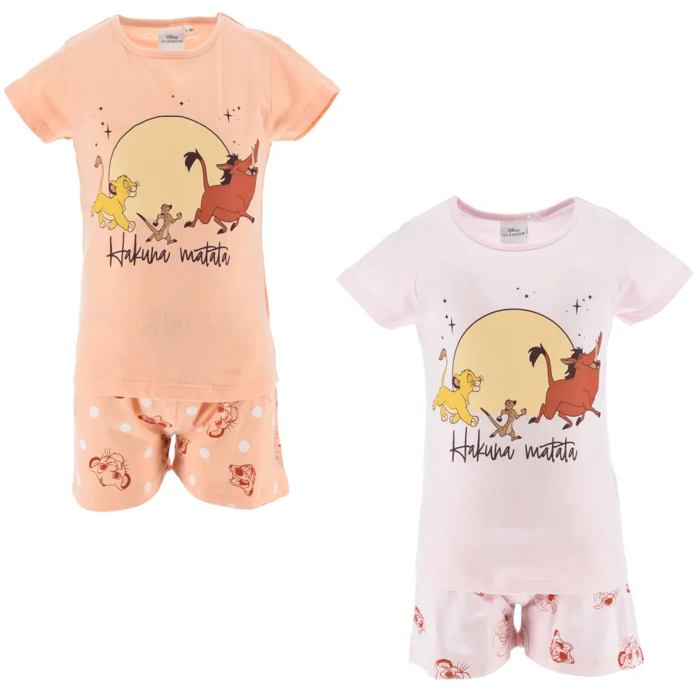 König der Löwen Simba Kinder kurzarm Schlafanzug Pyjama - WS-Trend.de 98 -128 Baumwolle