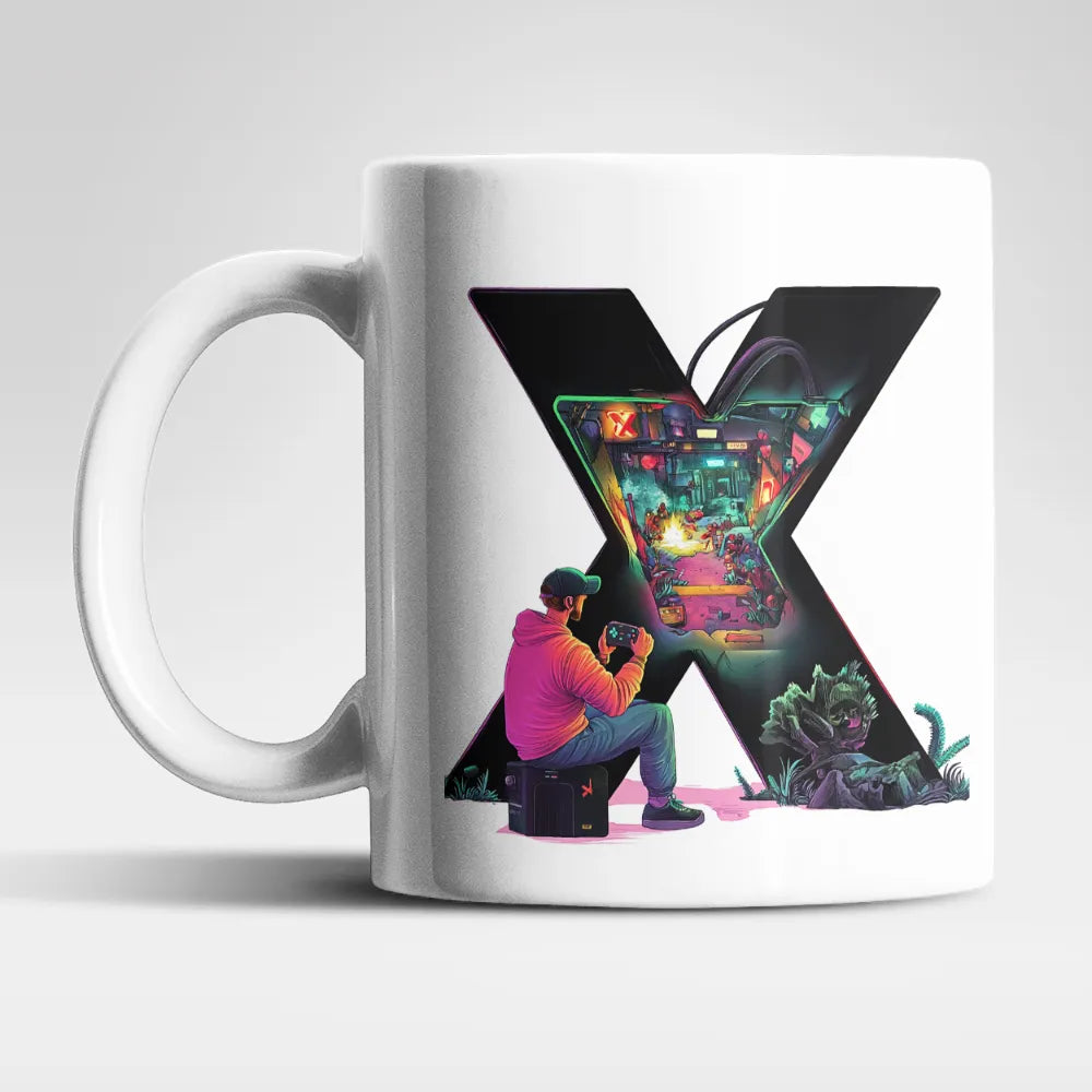 Name A bis Z Gamer Spieler Zocker Kaffeetasse Teetasse Tasse Geschenkidee - WS-Trend.de