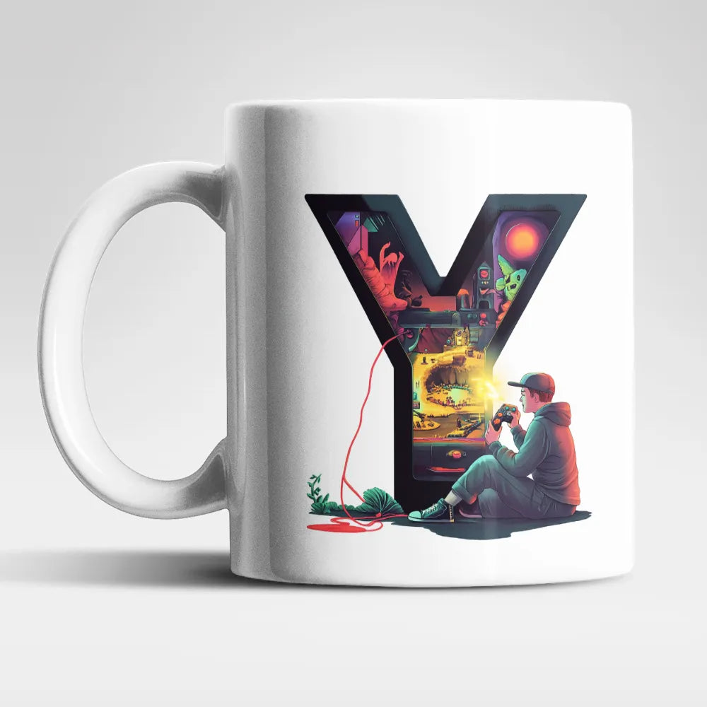 Name A bis Z Gamer Spieler Zocker Kaffeetasse Teetasse Tasse Geschenkidee - WS-Trend.de