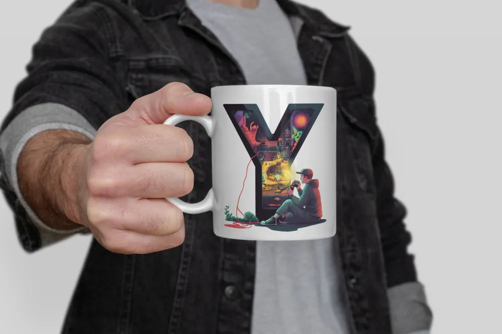 Name A bis Z Gamer Spieler Zocker Kaffeetasse Teetasse Tasse Geschenkidee - WS-Trend.de