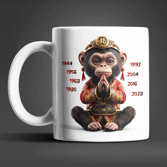 Affe Chinesisches Jahres Sternzeichen Tasse Kaffeetasse Teetasse Geschenkidee - WS-Trend.de