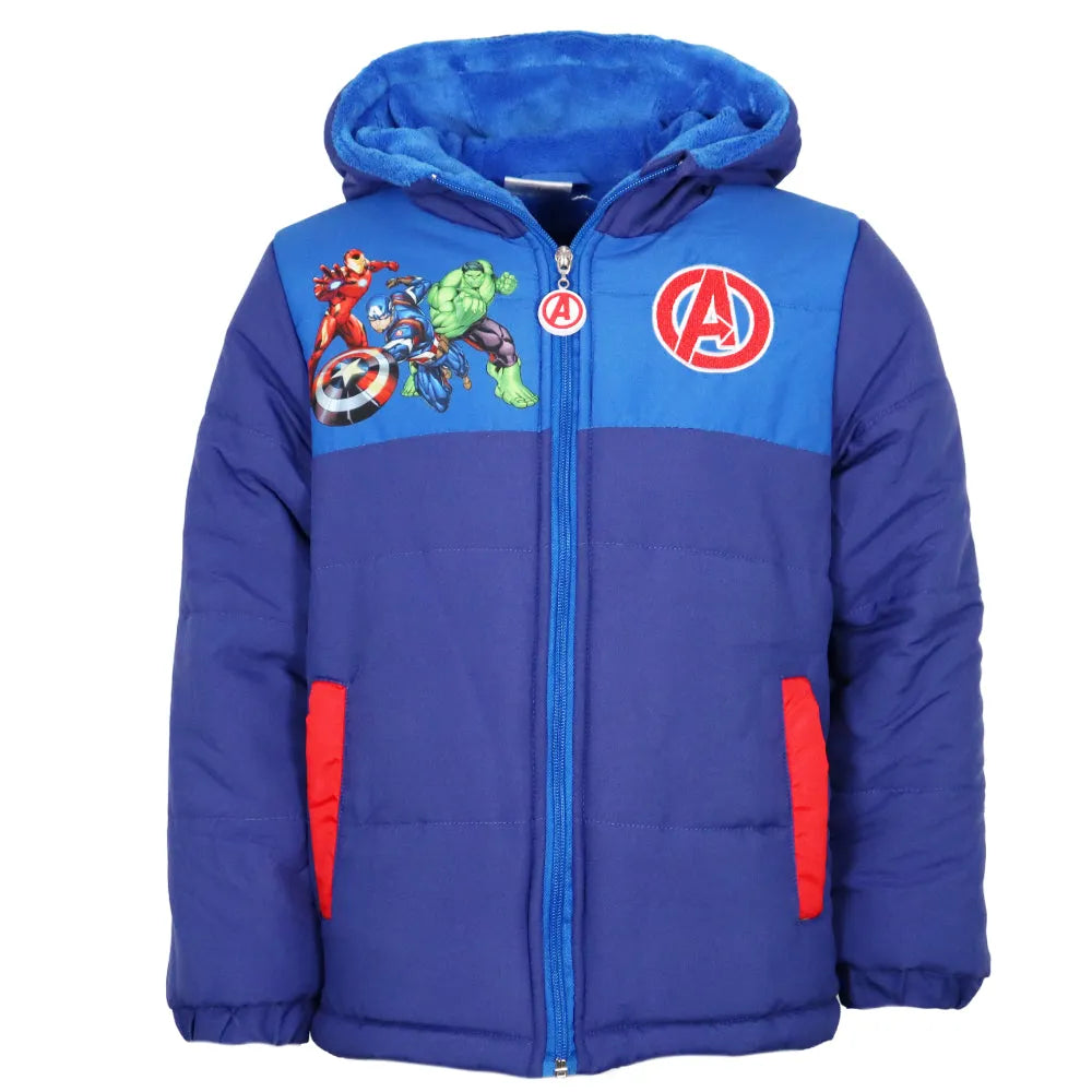 Marvel Avengers Kinder Jungen Winterjacke Jacke mit Kapuze - WS-Trend.de Gr. 98 bis 128