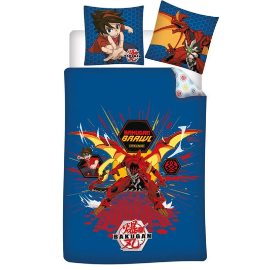 Bakugan Mikrofaser Bettwäsche Set - WS-Trend.de Anime Kinder 135/140x200 63x63 cm Blau