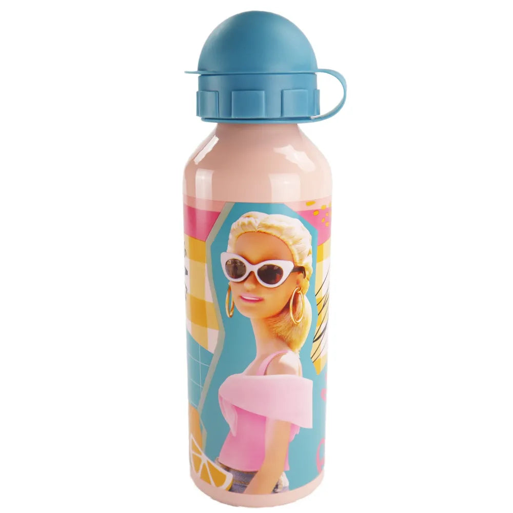 Barbie Kinder Aluminium Wasserflasche Trinkflasche Flasche 500 ml - WS-Trend.de Sport