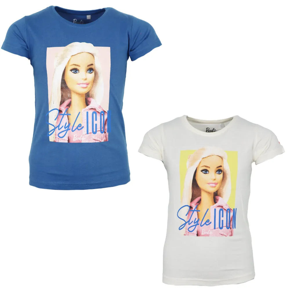 Barbie Mädchen Kinder T-Shirt kurzarm Shirt - WS-Trend.de Gr. 104-140 100% Baumwolle