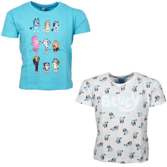 Bluey Bingo Kinder Mädchen kurzarm T-Shirt Shirt - WS-Trend.de Größe 92 bis 116 Baumwolle