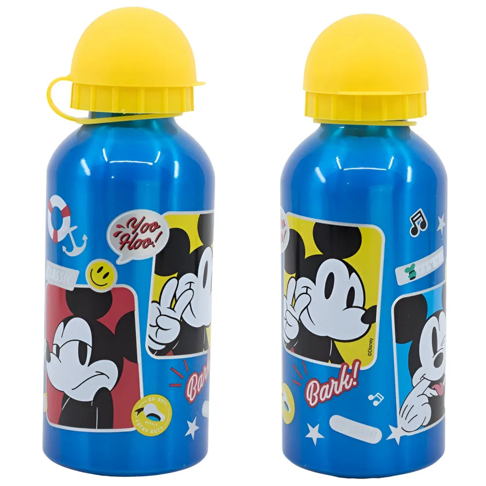 Disney Mickey Maus Alu Sportflasche Wasserflasche Trinkflasche Flasche 400 ml - WS-Trend.de