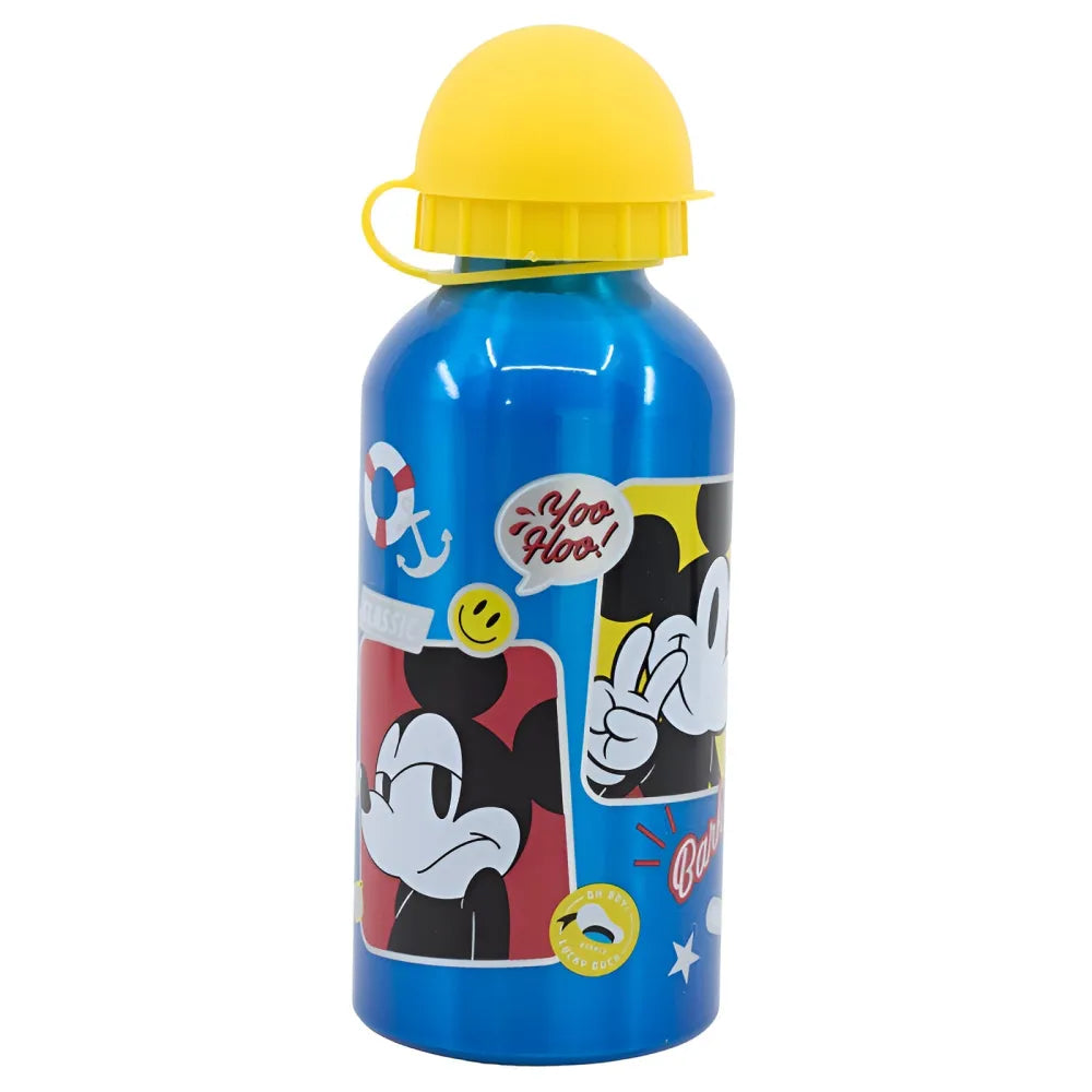 Disney Mickey Maus Alu Sportflasche Wasserflasche Trinkflasche Flasche 400 ml - WS-Trend.de