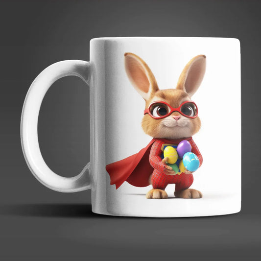 Osterhase Superheld Ostereier Ostern Kaffeetasse Teetasse Tasse Geschenkidee - WS-Trend.de