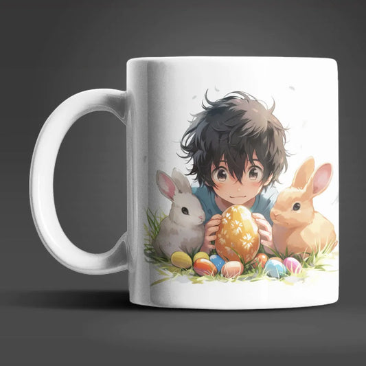 Anime Osterhase Ostereier Ostern Kaffeetasse Teetasse Tasse Geschenkidee - WS-Trend.de