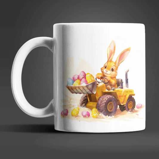 Osterhase Radlader Ostereier Ostern Kaffeetasse Teetasse Tasse Geschenkidee - WS-Trend.de