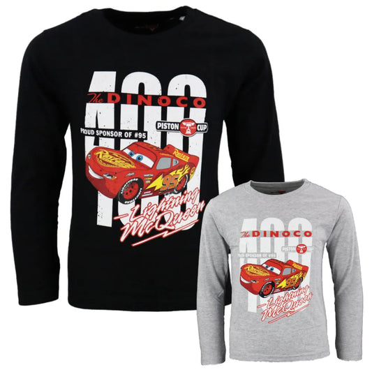 Disney Cars Lighntning McQueen Kinder langarm T-Shirt - WS-Trend.de Jungen 98 - 128 Baumwolle