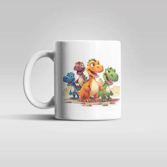 Kleine Dino Freunde Kinder Teetasse Tasse - WS-Trend.de Geschenkidee Geschenk 330 ml