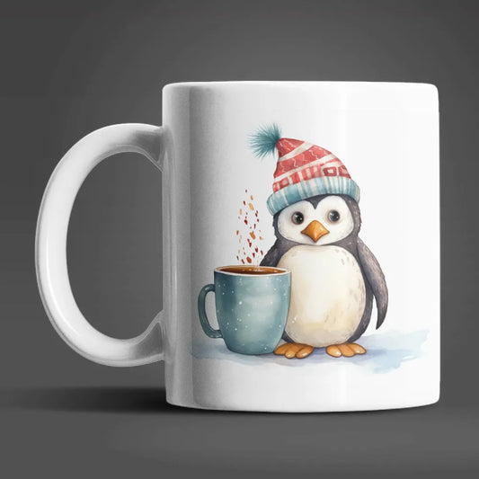 Süßer Pinguin Coffee Kaffeetasse Teetasse Geschenkidee - WS-Trend.de Tasse 330 ml