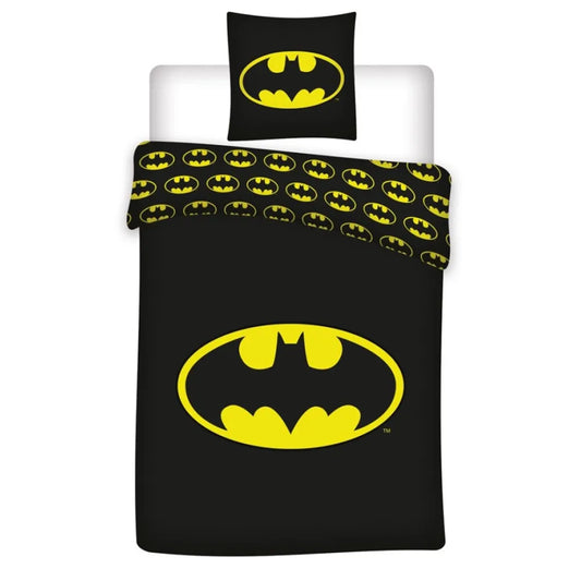 DC Comics Batman Mikrofaser Bettwäsche Set - WS-Trend.de Kinder 135/140x200 63x63 cm Schwarz