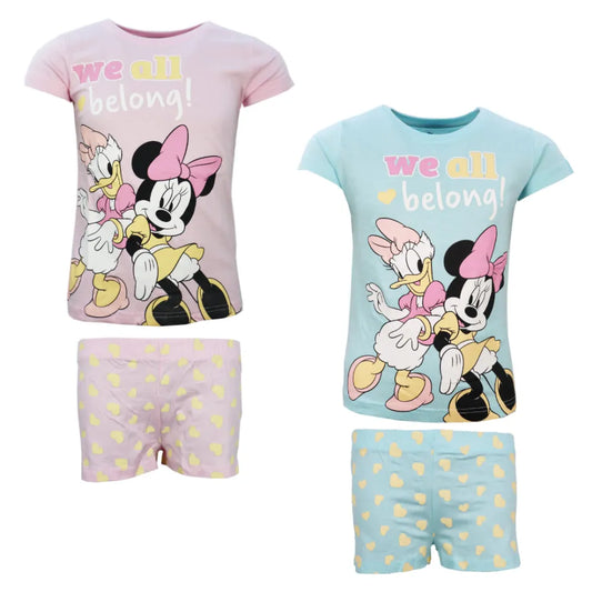 Disney Minnie Maus Mouse Daisy Duck Kinder Schlafanzug Pyjama - WS-Trend.de 92-128 Baumwolle