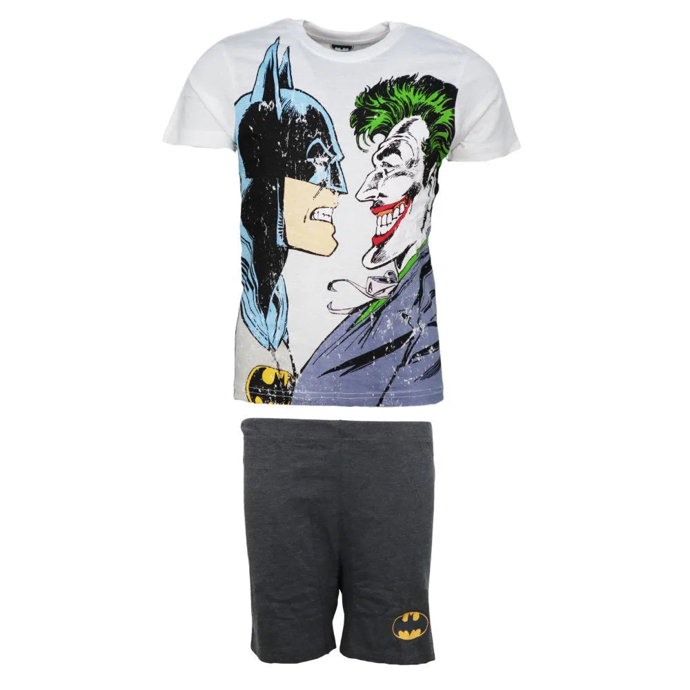 DC Comics Batman Joker Kinder kurz Pyjama Schlafanzug - WS-Trend.de 98 bis 128 Baumwolle