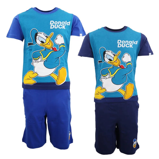 Disney Donald Duck Sommerset Shorts plus T-Shirt - WS-Trend.de Kinder Jungen 98-128 Blau