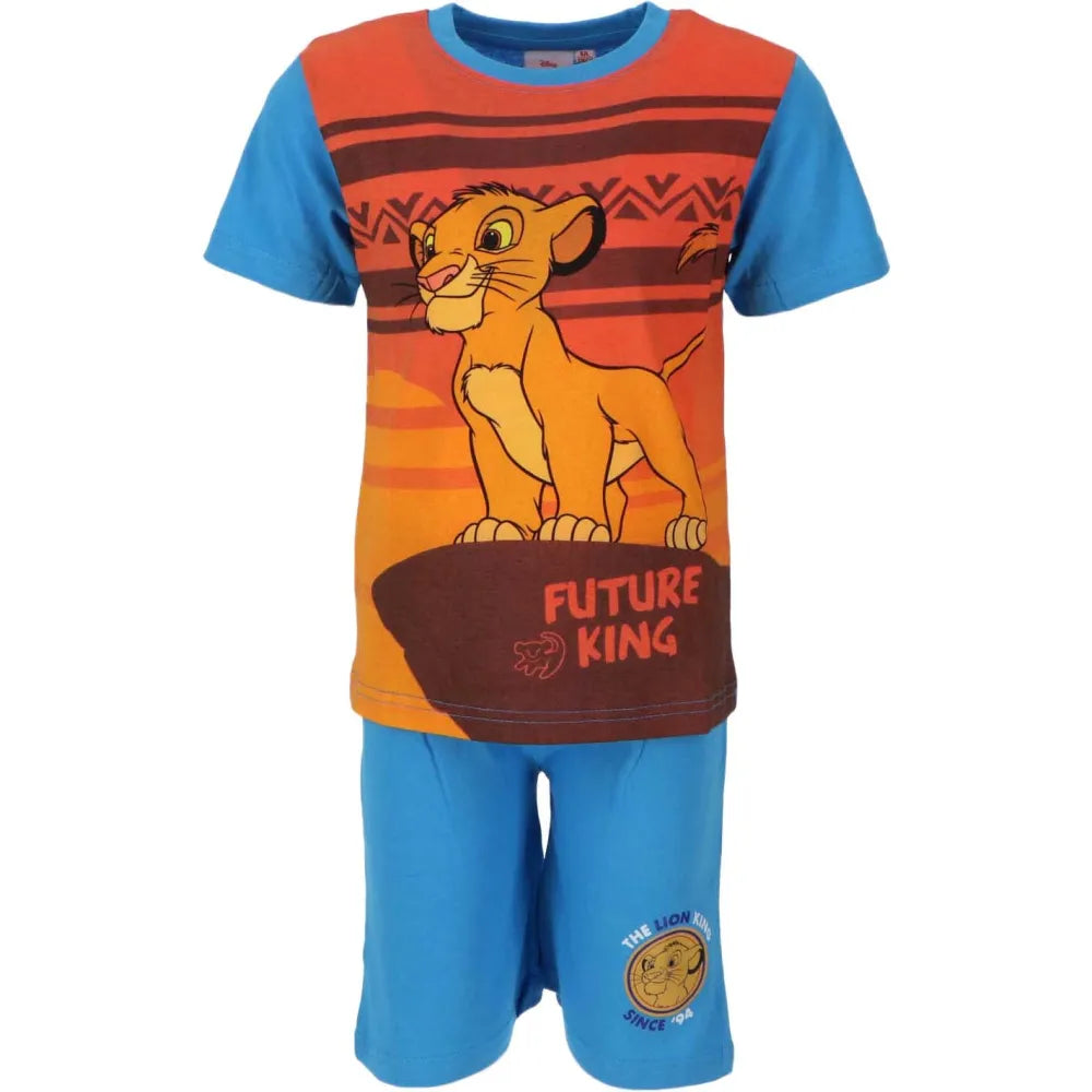 Disney König der Löwen Simba Kinder Pyjama Schlafanzug - WS-Trend.de kurzarm 92 bis 116 Baumwolle