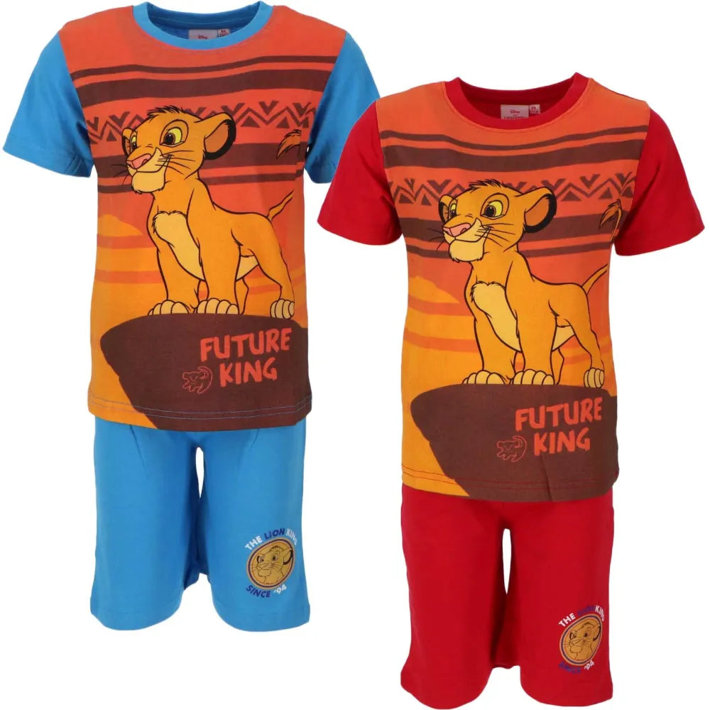 Disney König der Löwen Simba Kinder Pyjama Schlafanzug - WS-Trend.de kurzarm 92 bis 116 Baumwolle