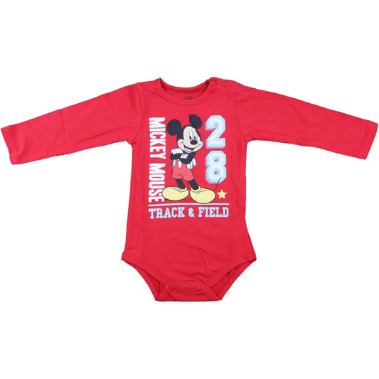 Disney Mickey Maus Baby Kleinkind langarm Body - WS-Trend.de Strampler Schlafanzug Gr. 68 - 92