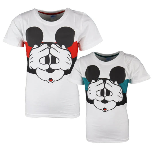 Disney Mickey Maus Kinder kurzarm T-Shirt - WS-Trend.de Jungen Baumwolle Blau Rot