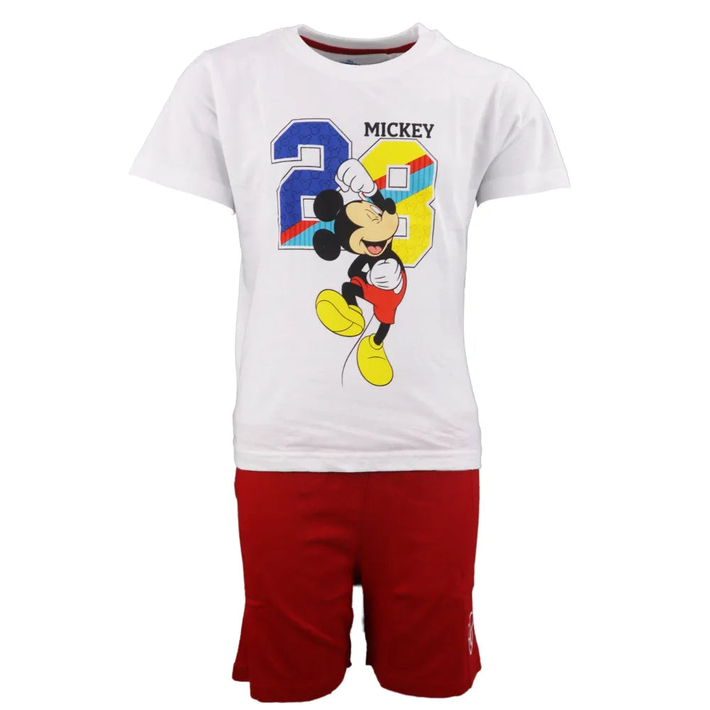 Disney Mickey Maus Kinder Schlafanzug Pyjama kurz - WS-Trend.de 98-128 baumwolle