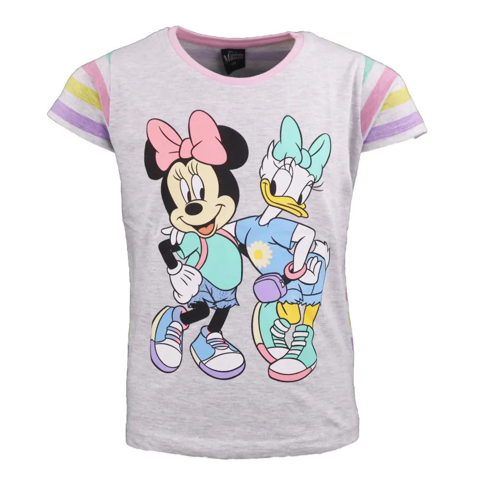 Disney Minnie Maus Daisy Duck Kinder T-Shirt - WS-Trend.de Diasy Grau Weiß für Mädchen 104-134