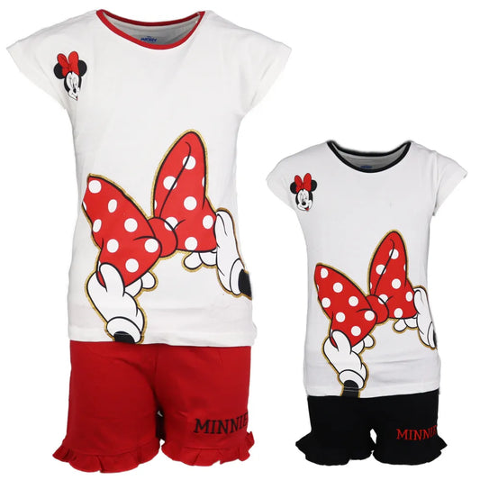 Disney Minnie Maus Jugend Pyjama - WS-Trend.de Mädchen kurzarm Schlafanzug 134-164 Baumwolle