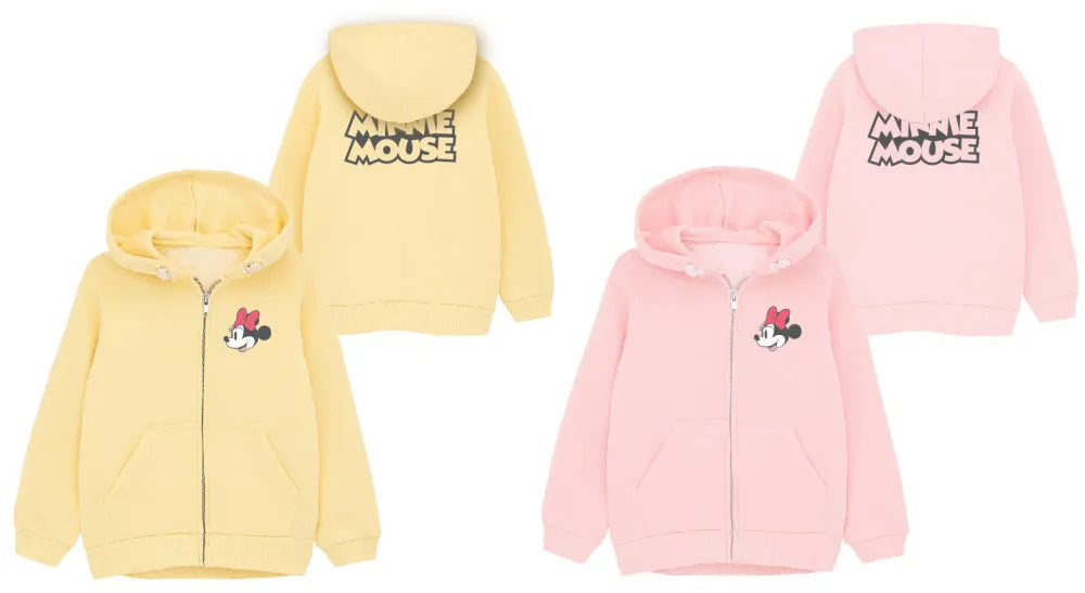 Disney Minnie Maus Kinder Kapuzen Pullover - WS-Trend.de Pulli mit Kapuze Hoodie Baumwolle