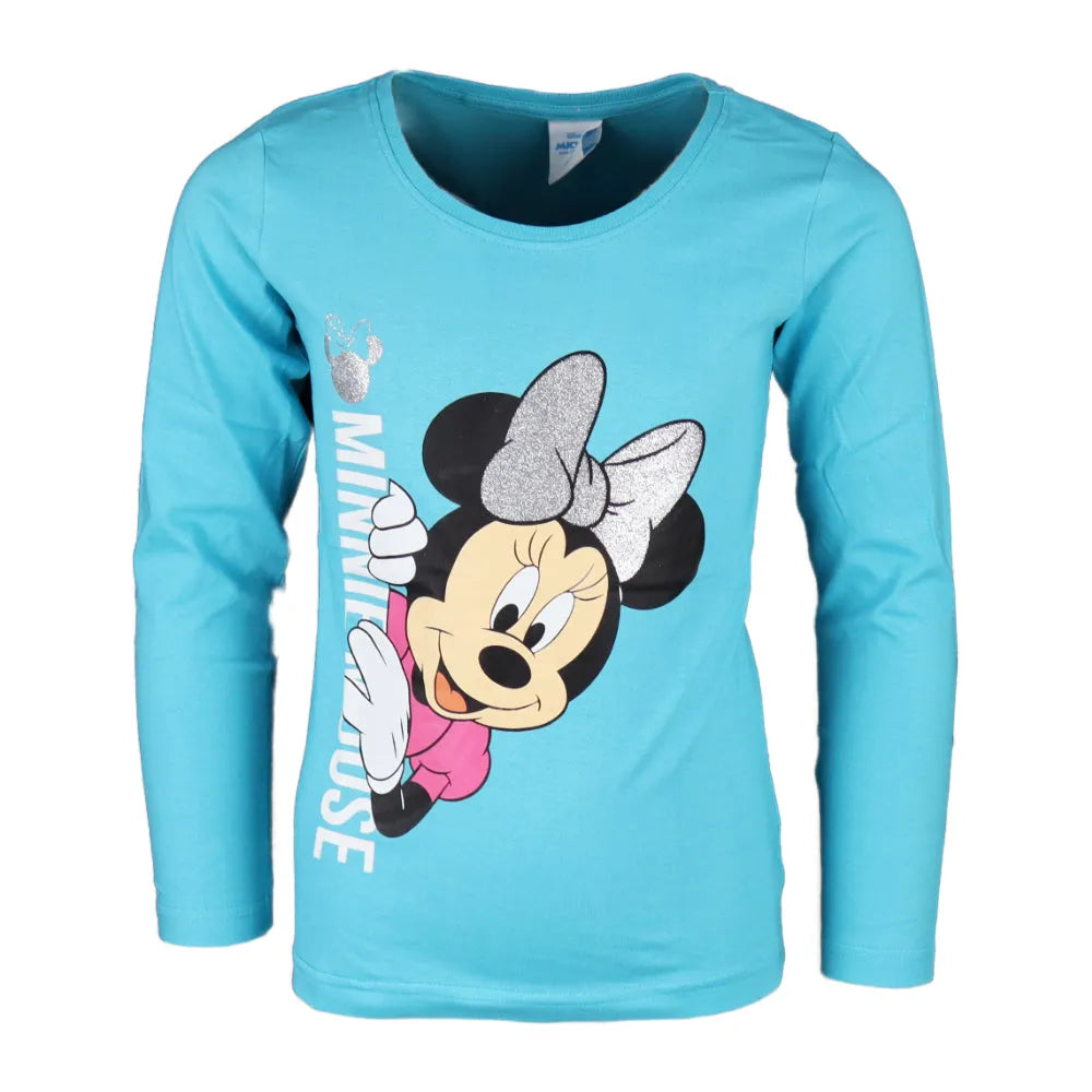 Disney Minnie Maus Kinder langarm T-Shirt - WS-Trend.de Mädchen - 104 bis 134 - 100% Baumwolle