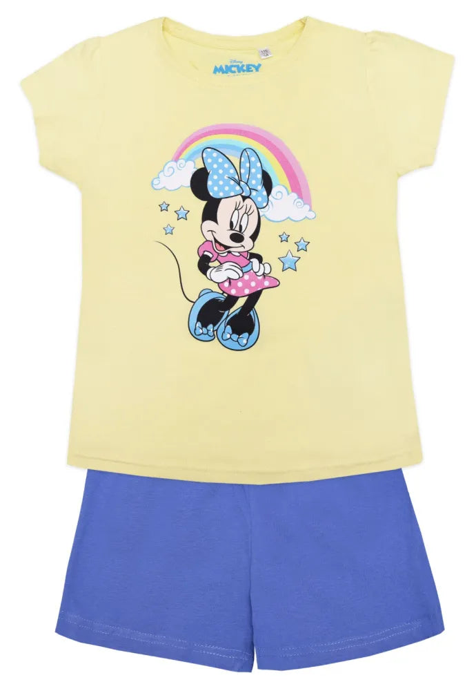 Disney Minnie Maus Kinder Schlafanzug Pyjama - WS-Trend.de Mädchen kurzarm 98-128 Baumwolle