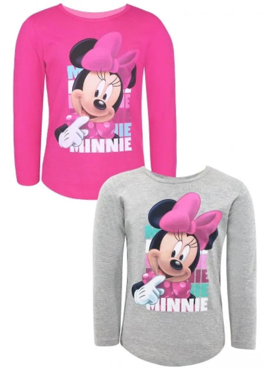 Disney Minnie Maus Sweet T-Shirt Langarm - Größe 110 bis 152 cm - WS-Trend.de langarm Pink für Mädchen Baumwolle -152