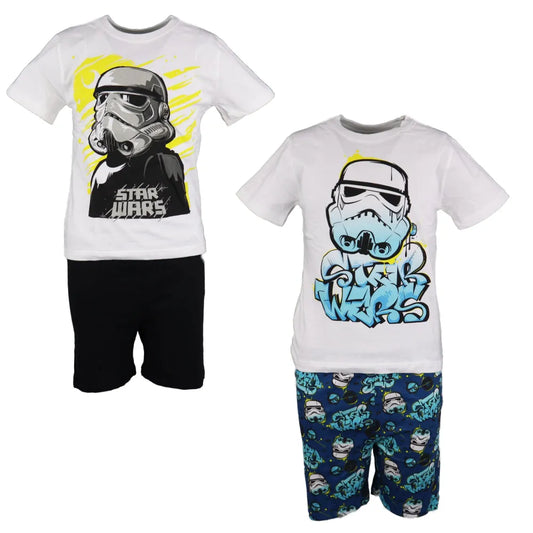 Disney Star Wars Storm Trooper Kinder Pyjama Schlafanzug - WS-Trend.de kurz 110-140 Motivwahl