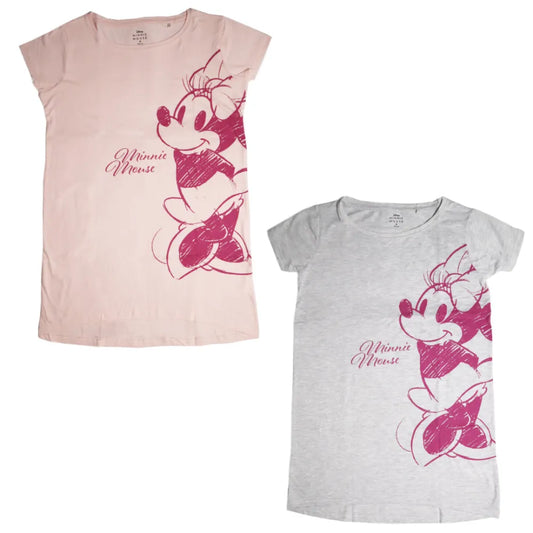 Disney Minnie Maus Damen kurzarm Schlafshirt Nachthemd - WS-Trend.de XS-XL